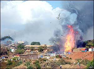 Explosion at the Mandhra Devi temple in Wai