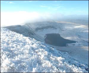 A view of Picws Du above Llyn y Fan Fach, Carmarythen Fans, taken from Fan Brycheiniog (Kingsley Jones, Monmouth)