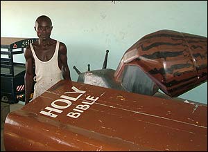 Bible coffin (Picture: Nicky Barranger)