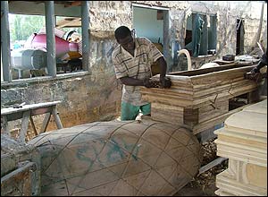 Pineapple coffin (Picture: Nicky Barranger)