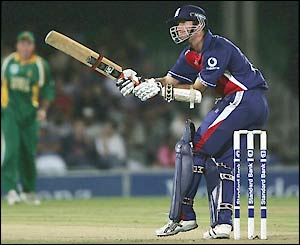 Michael Vaughan registers a half century as England struggle to score quickly enough