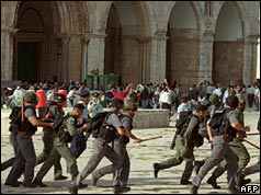 Troops at Al Aqsa