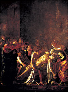 The Raising of Lazarus, (1608-9), Museo Regionale, Messina