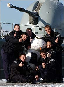 Sailors on HMS Richmond