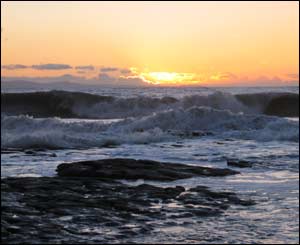 The beach at Southerndown, showing England across the water (Rachel Moore from Kansas)