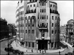BBC Broadcasting House in the 1950s