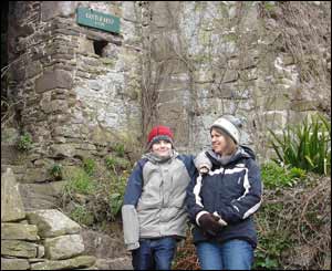 Kate and Toby at Usk Castle, sent in by John Parker, from Cardiff