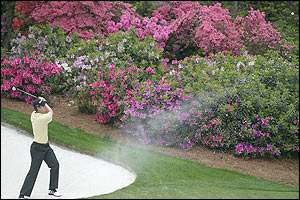 Justin Rose at the 13th hole