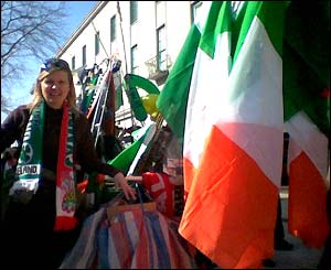 Irish flags on sale