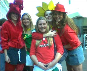 Female Welsh fans