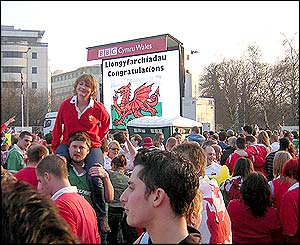 Congratuations on the big screen