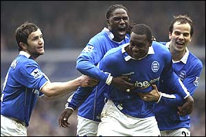 Emile Heskey celebrates 