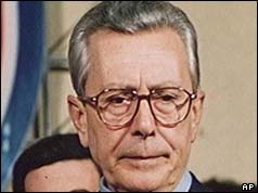 Italian prime minister Arnaldo Forlani