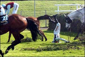 Daryl Jacob is painfully unseated by Gun'n Roses II (R)