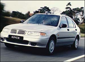 Publicity shot of the Rover 400