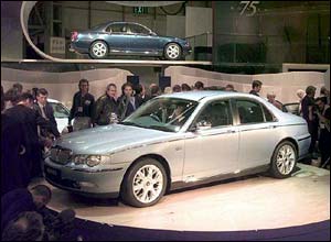 The Rover 75 is unveiled in 1998