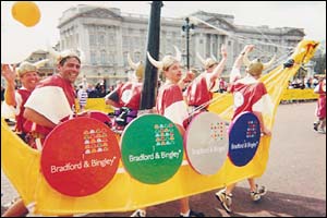 Mike Hammond and friends dressed as Vikings