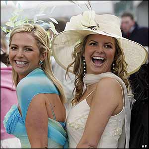 Racegoers attend Ladies' Day