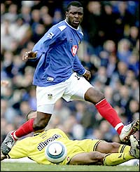 Portsmouth striker Yakubu put his side into an early lead