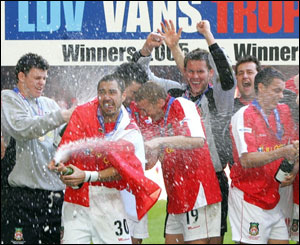 Celebrations at the end of the game