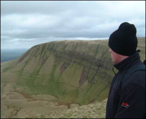 Huw Evans from Hitchin in Hertfordshire sent in this picture of his son David in the Brecon Beacons