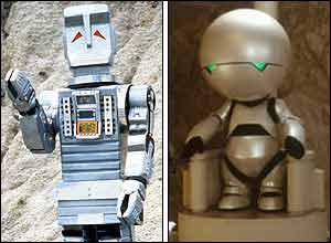 Marvin the Android, then and now