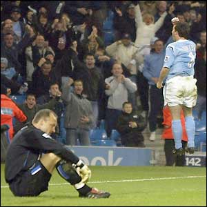 Maik Taylor plays an unfortunate role in the first goal 