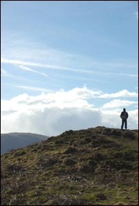A portrait photograph taken from the top of Caerphilly mountain (Andrew Parry, Cardiff)