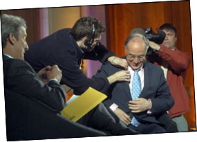 Michael Howard prepares for his Paxman interview