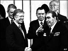 Carter and Brezhnev 