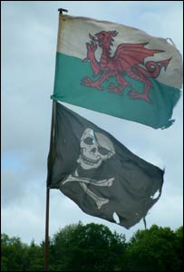 These flags were spotted over a tent at the Welsh national motorcycle show in Builth Wells (Waeffe from Swansea)