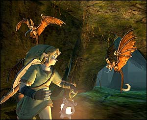 Screenshot of Legend of Zelda GameCube title