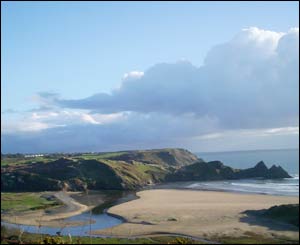The impressive views from Three Cliffs, sent in by R D Davies