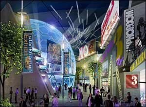 An artist's impression of the Dome's new entrance