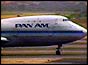 The Pan Am jet at Karachi Airport during the seige