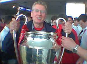 Peter Marshall with the European cup