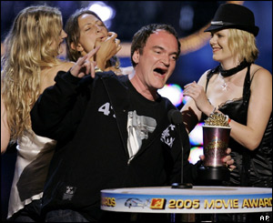 Kill Bill director Quentin Tarantino picks up the best award for best fight