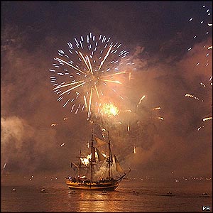 Fireworks in the Solent