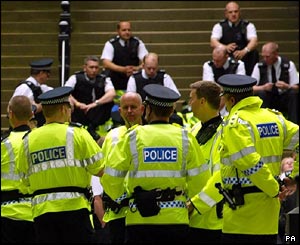 Police ready for march