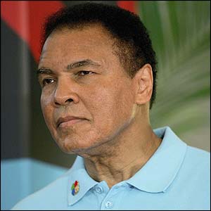 Muhammad Ali arrives in Singapore 