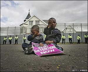 Dungavel anti-detention protest