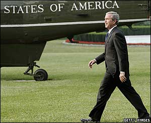 George Bush leaving for G8 summit