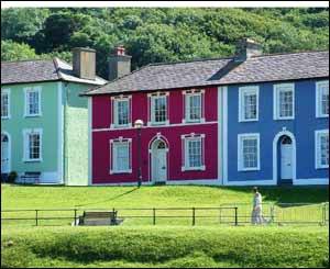 Vibrant colours of the houses of Aberaeron beside the harbour taken by Eileen Garske of Cynghordy