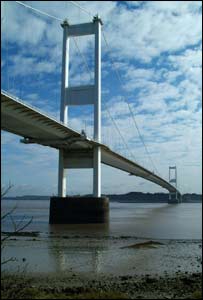 A picture of the old Severn Bridge, as sent in by Steve McAllister from Pontprennau
