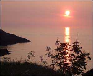 Barry Llewelyn from Monmouthshire spotted this sunset at Llaneilian Bay in north Wales