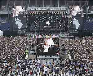 Fans at the Murrayfield Stadium in Edinburgh