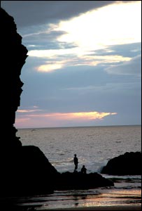 Julian Clemas-Howard, from Llandysul in Ceredigion sent this shot of fishing on the coast as the sun goes down