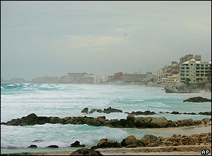 Deserted beaches in Cancun