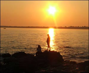 Leighton Davies from Port Talbot captured this sunset at Ogmore-by-sea