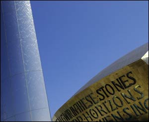 A slightly different perspective of the landmarks at Cardiff Bay, sent by Sian Prescott